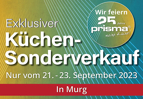 Exklusiver Küchen-Sonderverkauf bei MEGA Küchen in Murg! Nur an 3 Tagen: 21. - 23. September 2023