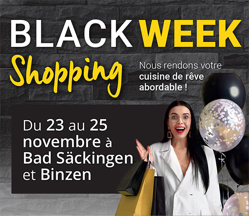 Black Week Shopping - nous rendons votre cuisine de rêve abordable!